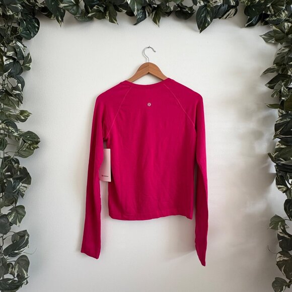 Lululemon Athletic Swiftly Tech Long Sleeve Shirt 2.0 Race Passionate NWT Size 8 - Picture 2 of 9